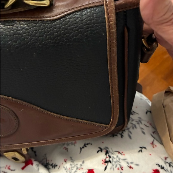 Dooney Bourke Black and Brown Leather Crossbody Bag good condition - Picture 5 of 6